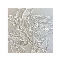 Minimalist White Three-dimensional Texture Texture Abstract Art 3d Printing Landscape painting Hotel decoration Wall Art Canvas