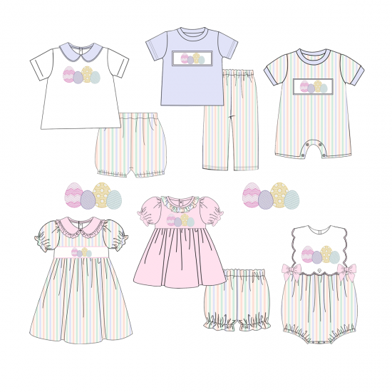 Easter eggs Wholesale summer kids toddler boys clothing sets baby boy t-shirt shorts set Easter eggs Wholesale summer kids toddler boys clothing sets baby boy t-shirt shorts set