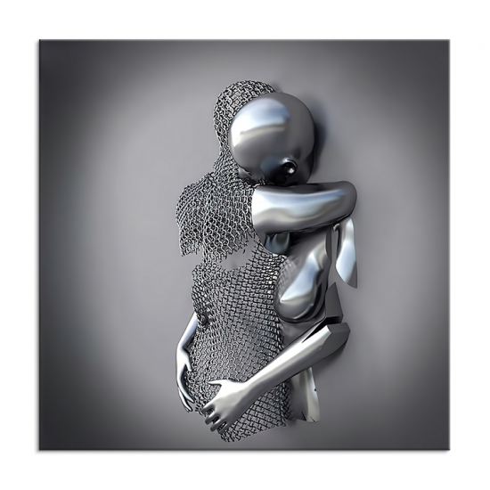 Modern 3D hug couples portrait painting human abstract printing wall art decor painting for home Modern 3D hug couples portrait painting human abstract printing wall art decor painting for home
