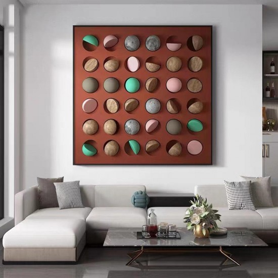 JZ Living Room Decorative Handmade Wooden Artwork Modern Wood 3D Wall Painting JZ Living Room Decorative Handmade Wooden Artwork Modern Wood 3D Wall Painting
