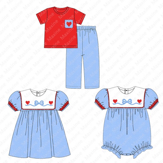 Latest Valentine's Design children's clothing heart embroidery kids clothes swiss dot material boy clothing design Latest Valentine's Design children's clothing heart embroidery kids clothes swiss dot material boy clothing design