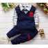 Ins Hot sale Autumn Kids Clothes Toddler Boy 3pcs-Sets T-shirts Tracksuit boyset 155