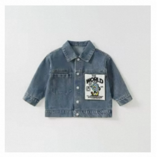 Wholesale Custom Design Blue Print Cotton Polyester Viscose Kids Boy Jean Denim Jackets for Children Wholesale Custom Design Blue Print Cotton Polyester Viscose Kids Boy Jean Denim Jackets for Children
