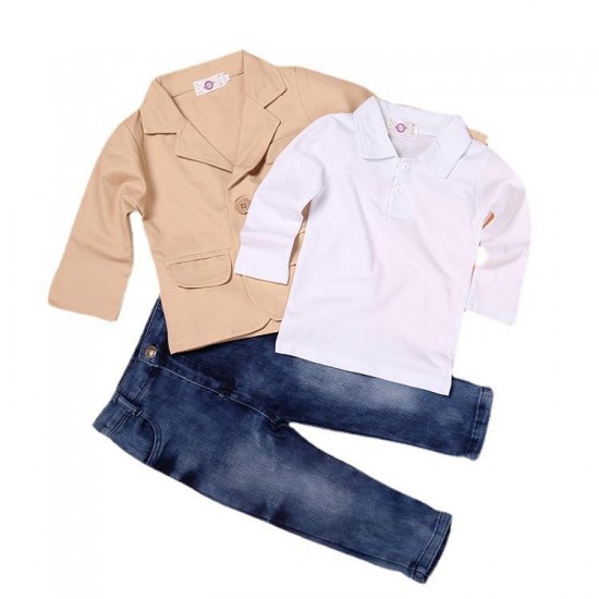 Children clothes set children's clothing boy suit autumn children's small suit three-piece suit Children clothes set children's clothing boy suit autumn children's small suit three-piece suit