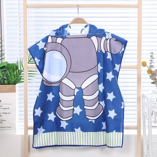Microfiber Fashion Baby Bath Toweling Poncho Hooded Beach Clothes With Hood Cape For Children Beach Towel Microfiber Fashion Baby Bath Toweling Poncho Hooded Beach Clothes With Hood Cape For Children Beach Towel