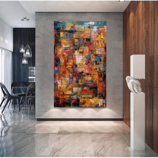 Home Decor Abstract Colorful Painting Hand Painted Hand-made Wall Art Oil Painting On Canvas custom Oil Painting Home Decor Abstract Colorful Painting Hand Painted Hand-made Wall Art Oil Painting On Canvas custom Oil Painting