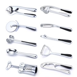 FINDKING Zinc Alloy 10pcs Kitchen Accessories Sturdy Peeler Can Opener Ice Cream Scoop Pizza Cutter Creative Kitchen Tools Sets