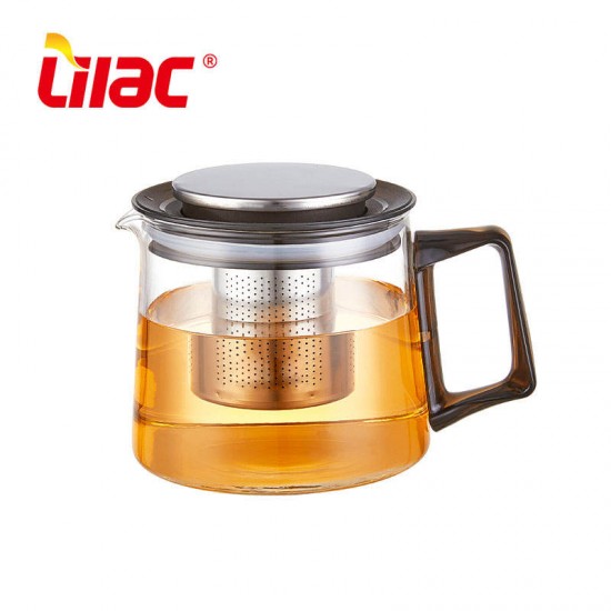 Lilac BSCI SGS LFGB 800ml glass teapot set tea pots & kettles infused borosilicate clear glass tea pot Lilac BSCI SGS LFGB 800ml glass teapot set tea pots & kettles infused borosilicate clear glass tea pot