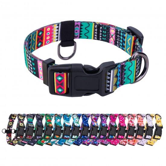 OEM Adjustable Pattern Designer Dog Collars Wholesale Personalized Custom Print Dog Collar OEM Adjustable Pattern Designer Dog Collars Wholesale Personalized Custom Print Dog Collar