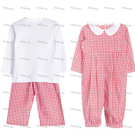 children's clothing woven cotton red Christmas boys pants sets matching bro baby boy clothes romper sets children's clothing woven cotton red Christmas boys pants sets matching bro baby boy clothes romper sets