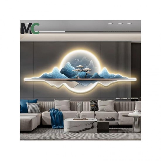 Modern Living Room Mural Hallway Background Wall Landscape Acrylic Crystal painting LED Wall Art home decor paintings Modern Living Room Mural Hallway Background Wall Landscape Acrylic Crystal painting LED Wall Art home decor paintings