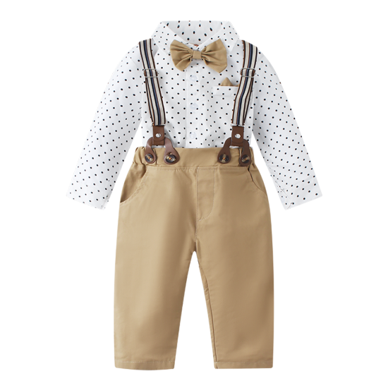 Formal Gentleman's Kids' Cotton Overalls Suits for Toddlers Formal Gentleman's Kids' Cotton Overalls Suits for Toddlers