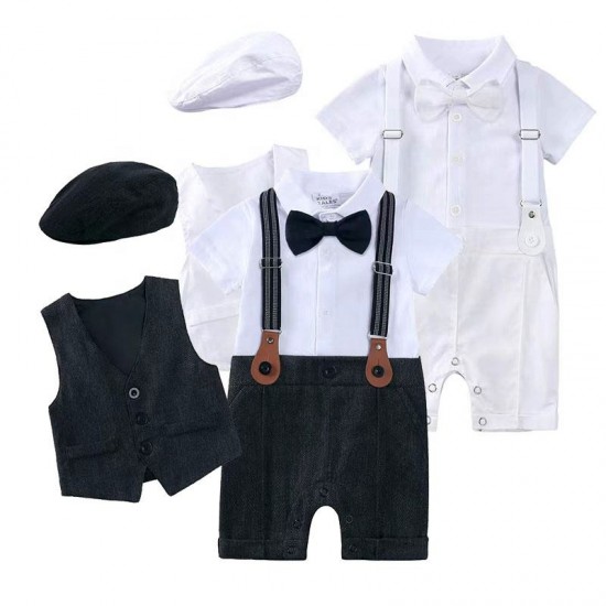 Formal 3-Piece Gentleman Suit Set for Baby Boy, 2-3 Years Old, Customizable Cloth Outfit Formal 3-Piece Gentleman Suit Set for Baby Boy, 2-3 Years Old, Customizable Cloth Outfit