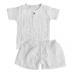 High Quality 100% Cotton Muslin Baby Clothes Set Summer Casual Tops Shorts Boys & Girls Toddlers Kids Baby Outfits Cloth